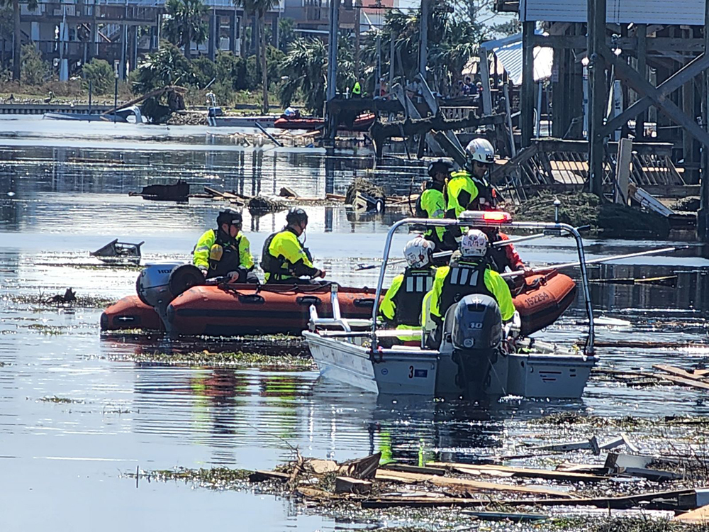 Coast Guard search and rescue after Hurricane Helene